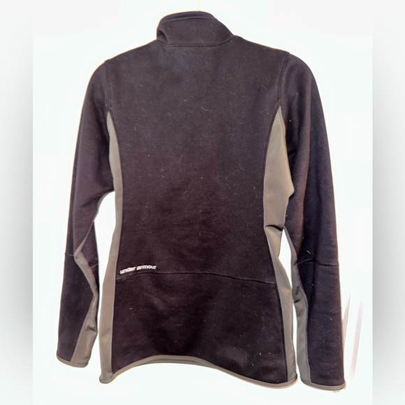 Under Armour Size Medium Black Quarter Zip Fleece - Picture 2 of 2